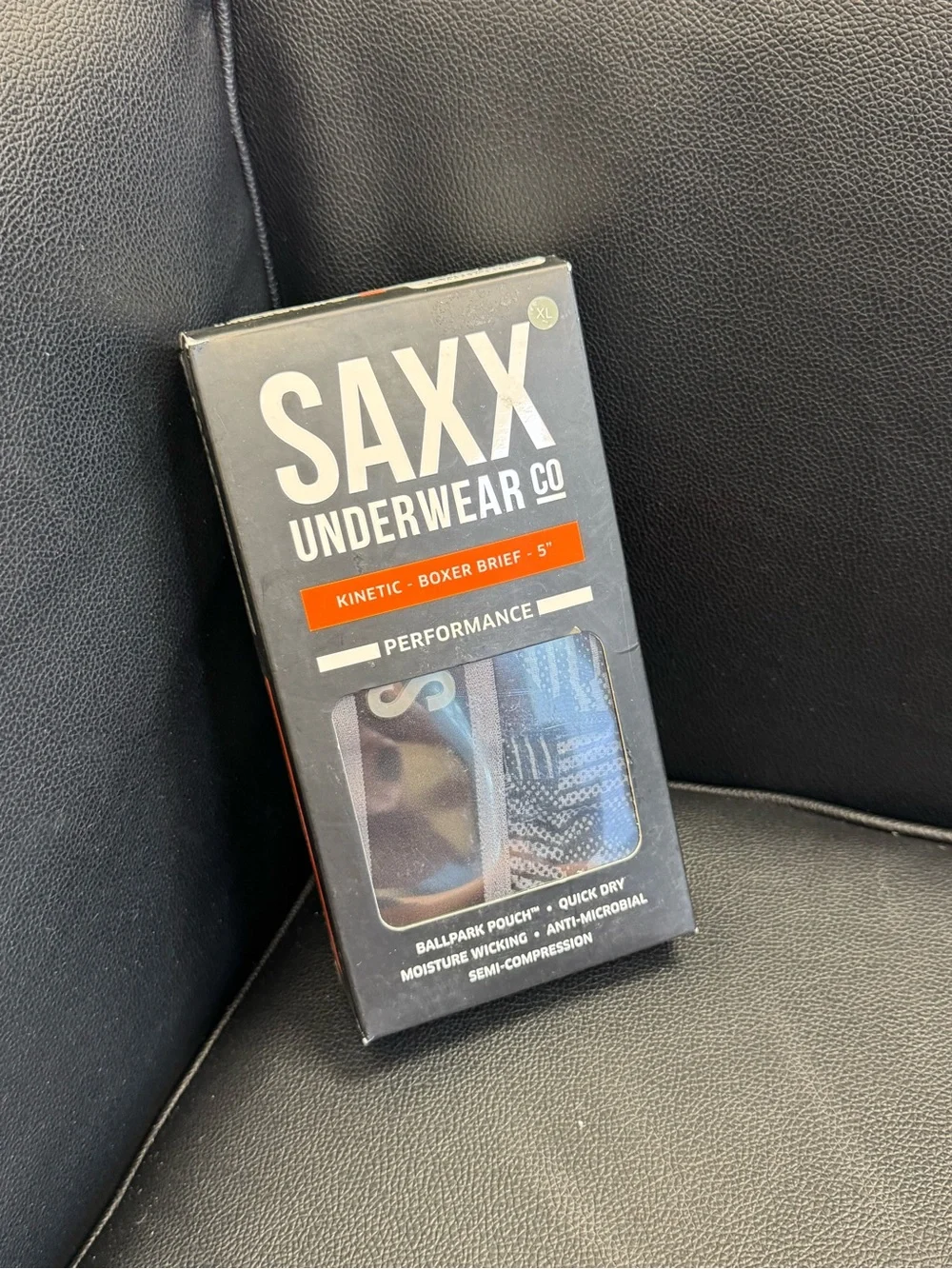 SAXX Men’s Kinetic Boxer Brief 5” XL